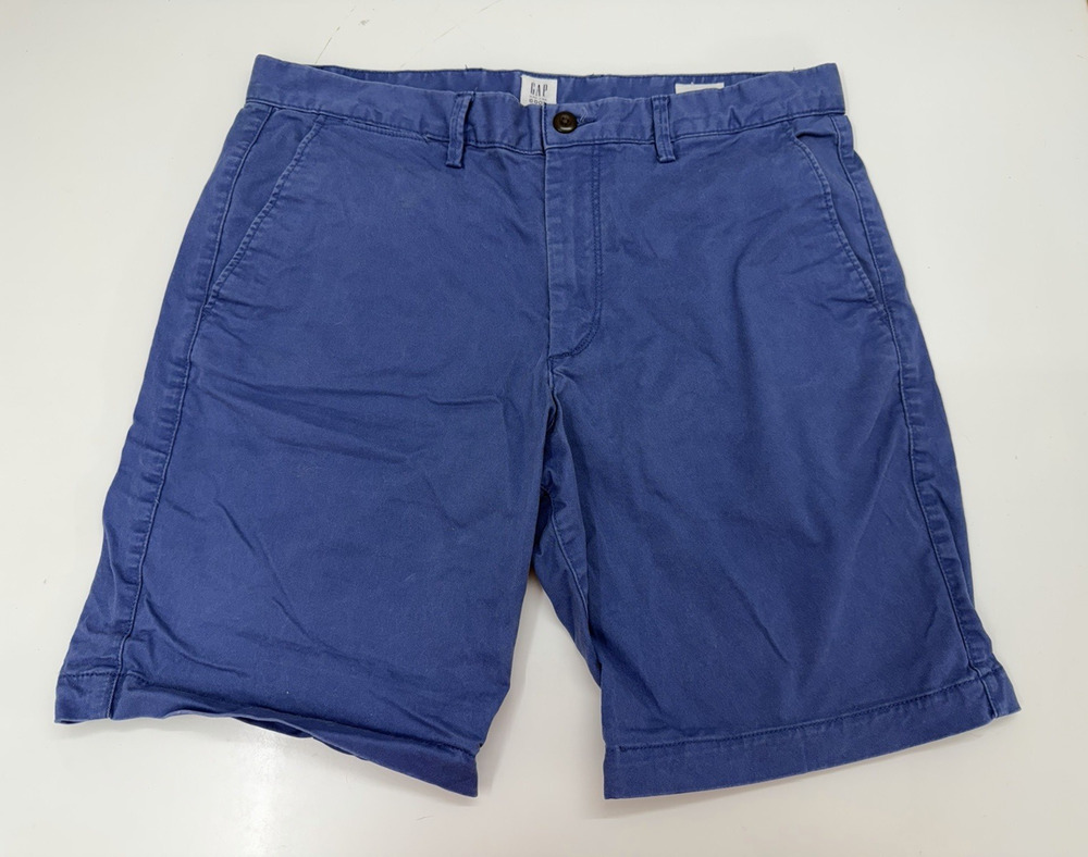 Gap Mens Shorts Size 33 Blue Chino Shorts